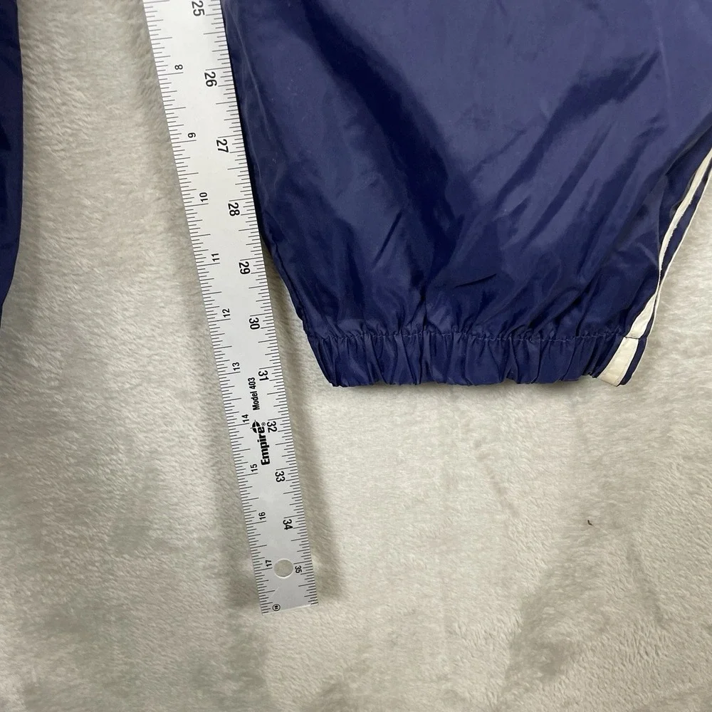 Vtg 90s Adidas Track Pants Men XL 3 Stripe Windbreaker Zip Ankle Logo Drawstring